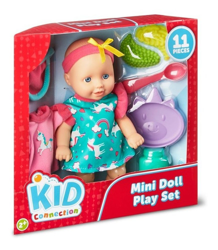 Mini Bebé Kid Connection Con Accesorios.