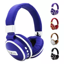 Fone De Ouvido Bluetooth Sem Fio Headphone Anti-ruído Stereo Cor Roxo