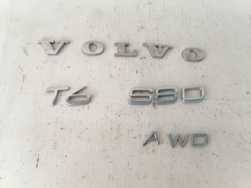 Emblema Letras De Cajuela Volvo S80 T6 Mod 13-15 Original  Foto 3
