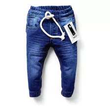 Calça Jeans Jogger Menino Infantil Estilosa 