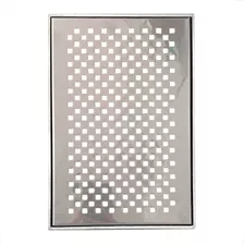 Ralo Pluvial De Inox Perfurado 20x30cm