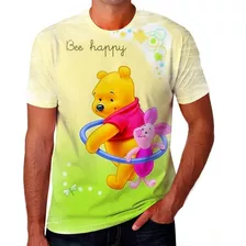 Camiseta Camisa Ursinho Pooh Desenho Infantil Kids 21