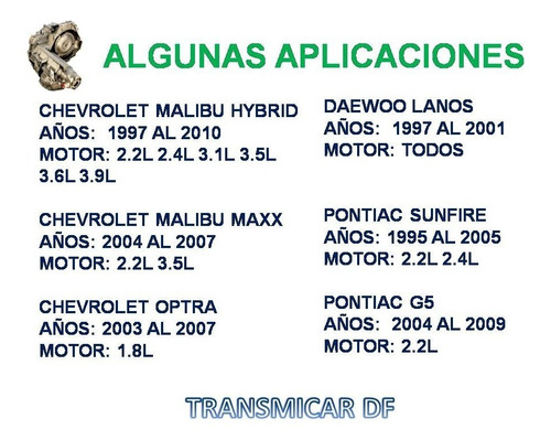 Filtro Y Junta 4t40e Malibu Cavalier Buick Skylark Lacetti Foto 5