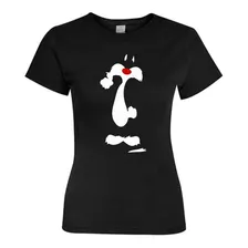 Polera Mujer - Silvestre Cat - Diseño 01