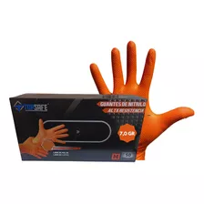 Guantes Nitrilo Naranjo Texturizado Profesional 7,0gr 50 Uds