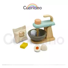 Set De Batidora Madera De Juguete