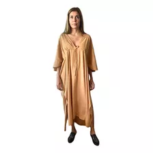 Tunica Vestido Largo De Lino Mujer Amplia Fresca Verano
