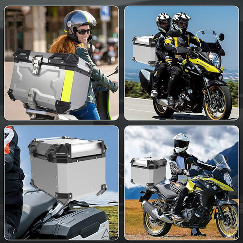Maleteros Para Moto 45l Aluminio Caja Moto Para Grande Casco Foto 7