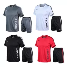 Traje Deportivo De Manga Corta Para Hombre, Conjunto De 4