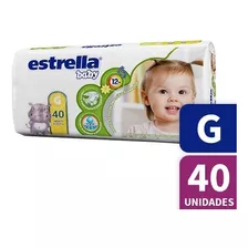 Pañales Descartables Estrella Baby Absorbentes G 40 Unidades