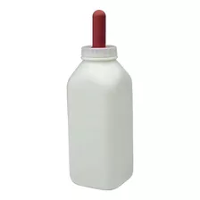 Miller Co Calf Bottle With Screw Nipple, 2 Quart