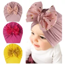 Gorritos Para Bebé Niña Turbante Headwrap 3pzs Promoción