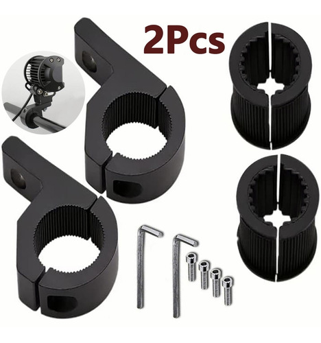 Soporte Clip Auxiliar Para Montar Faro De Motocicleta 2 Pcs