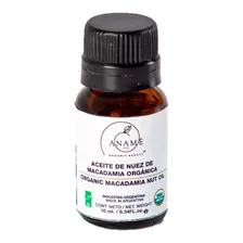 Aceite De Macadamia Orgánico 10 Ml. Certificado - Aname Vio 