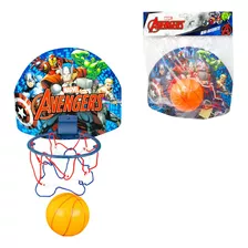 Brinquedo Kit Basquete Cesta Bola Tabela Vingadores Etitoys