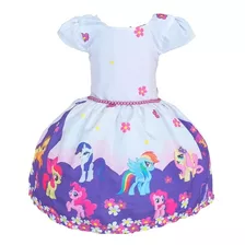 Vestido My Little Pony Casual Infantil Luxo