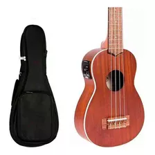 Ukelele Soprano Kala Electroacustico Ka-se Caoba Funda Cuota