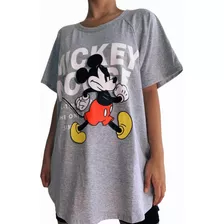 Remeron Animado Mickey Gris Oversize