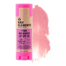 Brillo De Labios Rosa Organico Raw Elements Oxido De Zinc Sp