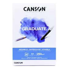 Canson Block Graduate Acuarela 250 Grs A4 X 20 Hojas 