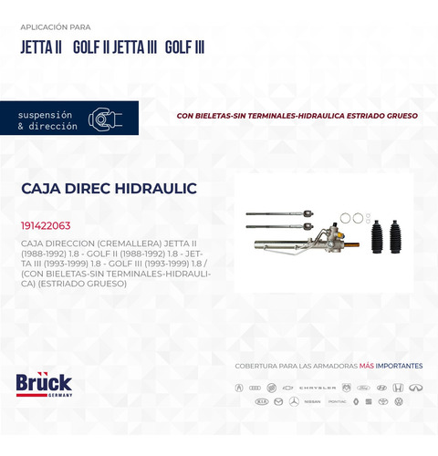 Caja Direccion Hidraulica Volkswagen Jetta A3 1993 - 1999 2 Foto 3