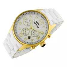 Reloj Montreal Mujer Ml1023 Calendario Malla Acero Silicona