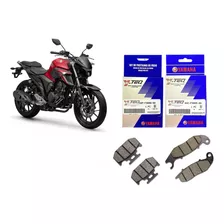 Kit Pastilha Dianteira+trase Fazer 250 Fz25 2018 Em Diante