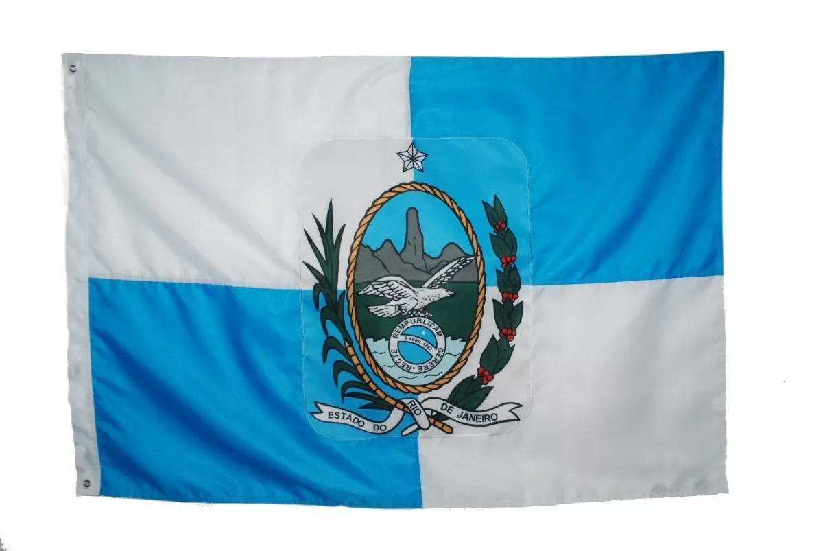 Bandeira Do Rio De Janeiro Oficial 2,5 Panos (1,60 X 1,13)