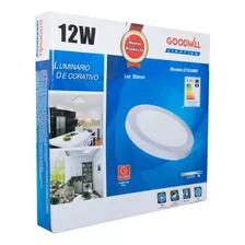 Luminario Goodwill Sobreponer Redondo 12w 21634mr C/ 6 Pz