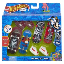 Hot Wheels Skate - Paquete De 4 Unidades Tricked Out - Tab.