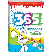 Livro 365 Desenhos Para Colorir (azul)