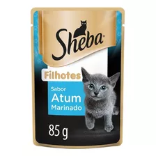 Alimento Úmido Gatos Filhotes Sheba Atum Marinado 85g