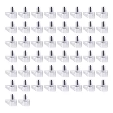 50pcs Clear Plastic Easy Install Support Pins Bracket Pegs