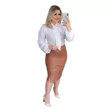 Saia Lápis Moda Linda Feminina Evangélica Casual