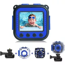 Cámara Para Niños Sumergible 1080 Hd 30fps 5mp Y Accesorios