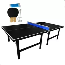 Tenis Mesa Oficial Ping Pong 15mm Kit Rede Raquete Mdf Sport