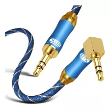 Cable Auxiliar De Angulo Recto De 90 Grados Chapado En Oro D