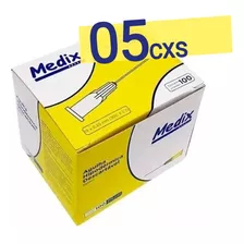 Caixa Agulha Medix Anvisa Milium Carboxi 30g 1/2 100un 5 Un