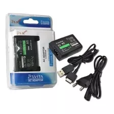 Fonte Carregador Bivolt + Cabo Usb Para Ps Vita Fat