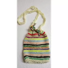 Bolsa Para Celular Varios Colores Tejida Mano Crochet