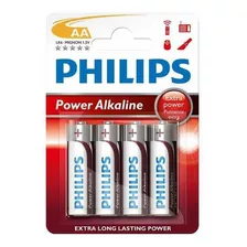 Pilas Philips Alcalina Aa Pack X4