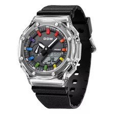 Reloj Dom M-1717l-1m Hombre Acero Inoxidable Negro