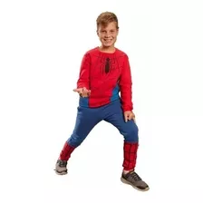 Buzo Frizado Niño Spiderman Hombre Araña Marvel Homecoming 