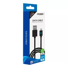 Cable De Carga Dobe Para Mando Dualsense 5 Ps5 Negro