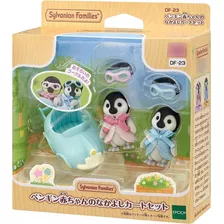 Figuras Sylvanian Families Doll - Set Penguin Baby Cart