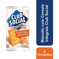 Biscoito Salgado Integral Sabor Tradicional 144g Club Social