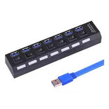 Hub Usb 3.0 7 Portas 5gbps Switch E Led Indicador