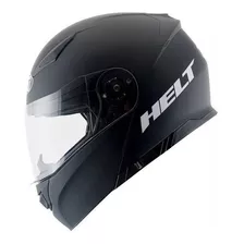 Capacete Para Moto Escamoteável Helt Passeio Hippo Glass Preto-fosco Tamanho 62 