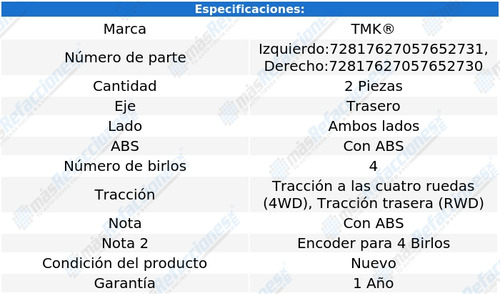 Par De Mazas Traseras Tundra V8 5.7l De 2007 A 2019 Tmk Foto 2