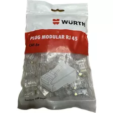 100 Rj45 Conector - Wurth - Melhor Que Furukawa